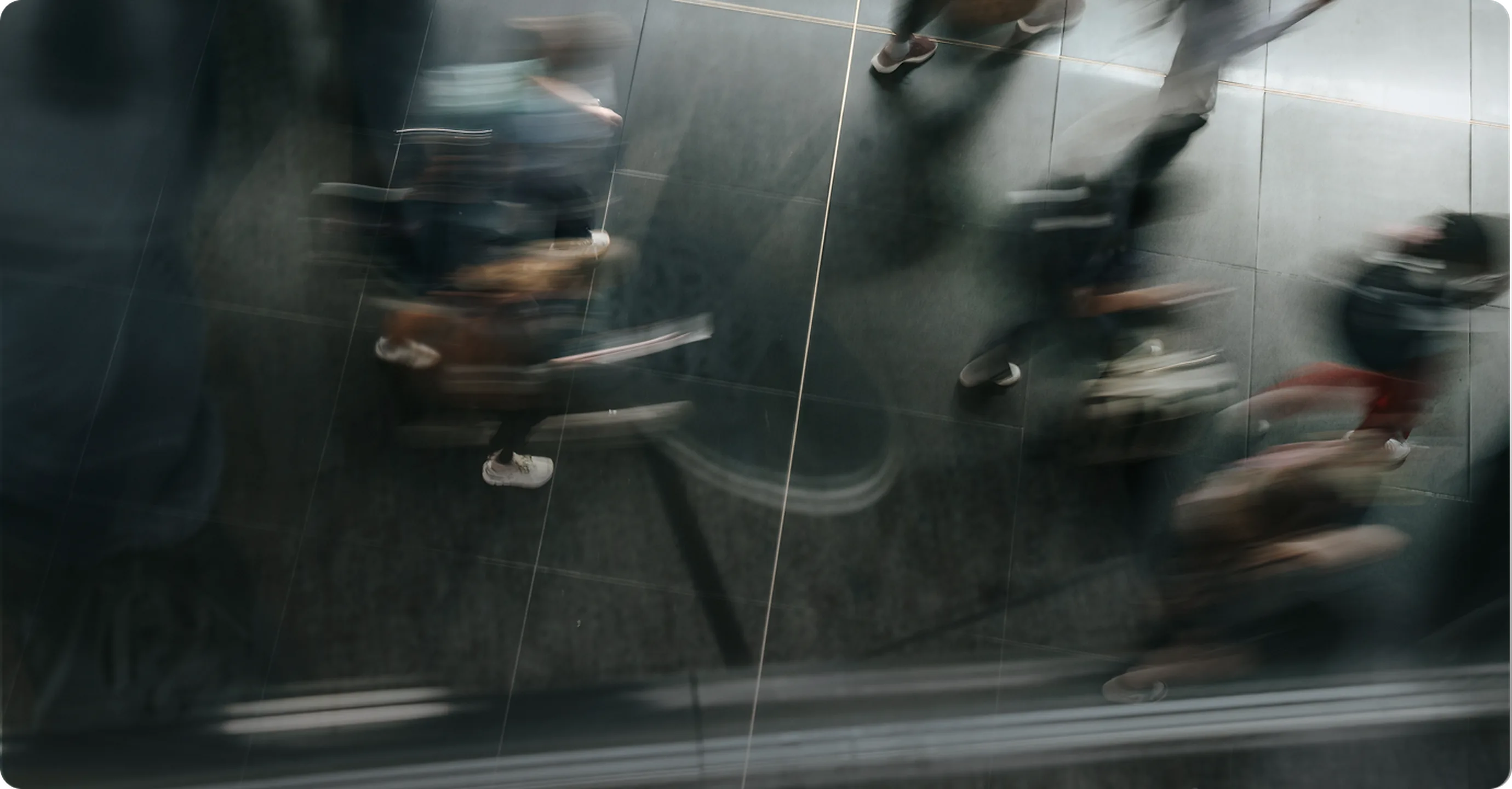 Investors moving through a busy financial district